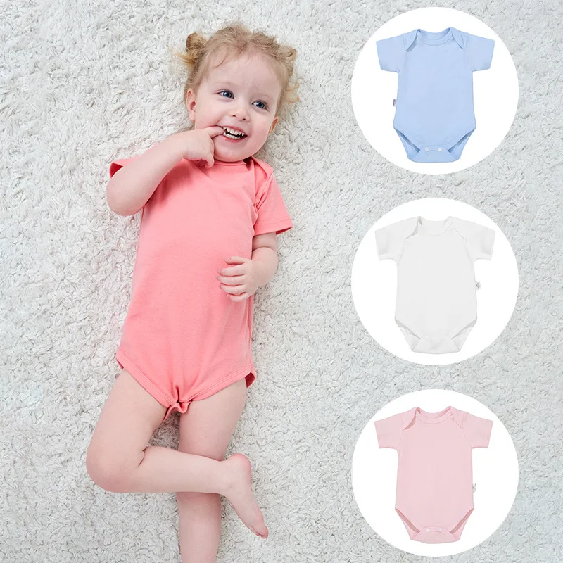 Summer Newborn Infant Baby Clothes Cute Toddler Cotton Jumpsuits Baby Gril Boy Bodysuits Solid Outfits Short Sleeve Baby Rompers 
Summer Newborn Infant Baby Clothes Cute Toddler Cotton Jumpsuits Baby Gril Boy Bodysuits Solid Outfits Short Sleeve Baby Rompers