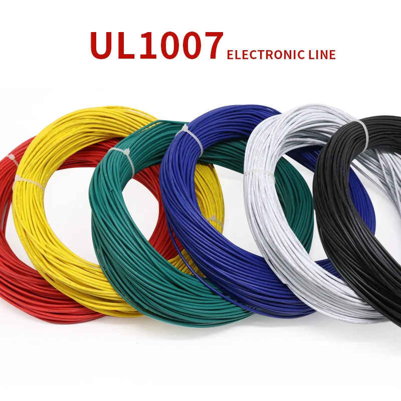 2M 30AWG UL1007 PVC Wire Insulated OFC Tinned Copper Electron Conductor Cable Lamp Environmental DIY Line Colorful 300V
2M 30AWG UL1007 PVC Wire Insulated OFC Tinned Copper Electron Conductor Cable Lamp Environmental DIY Line Colorful 300V