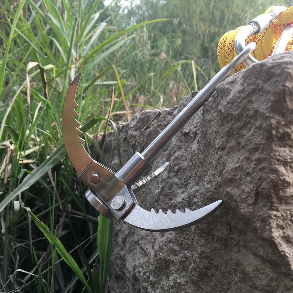 Outdoor Survival Tool Steel Grappling Hook Foldable Safety Rock Climbing Gravity Hook High Performance Survival Grappling 4Claws
Outdoor Survival Tool Steel Grappling Hook Foldable Safety Rock Climbing Gravity Hook High Performance Survival Grappling 4Claws