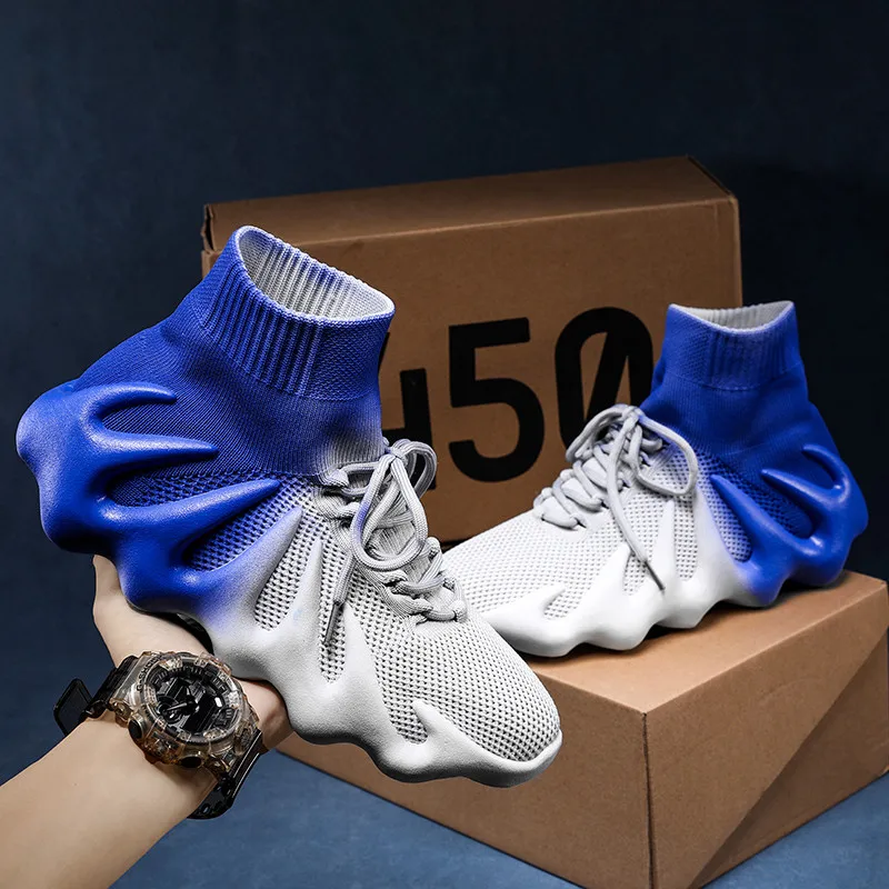 Men Casual Shoes Lightweight Breathable Male Gradient High Top Flats Casual Shoes Sneakers Zapatos De Hombre Men Shoes A12-34
Men Casual Shoes Lightweight Breathable Male Gradient High Top Flats Casual Shoes Sneakers Zapatos De Hombre Men Shoes A12-34