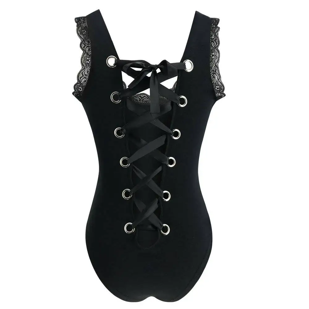 Women Romper and Bodysuit Sexy Black Sleeveless Lace Patchwork Backless Bandage Women Bodysuit Sexy Bodysuit
Women Romper and Bodysuit Sexy Black Sleeveless Lace Patchwork Backless Bandage Women Bodysuit Sexy Bodysuit