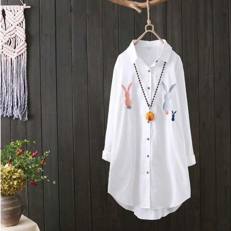 Sleeve Collar HOT Feminina cotton Down Wear 100% Casual Up Sale Long Turn White F106 Blouse Women Shirt New Embroidery Button Sh
Sleeve Collar HOT Feminina cotton Down Wear 100% Casual Up Sale Long Turn White F106 Blouse Women Shirt New Embroidery Button Sh