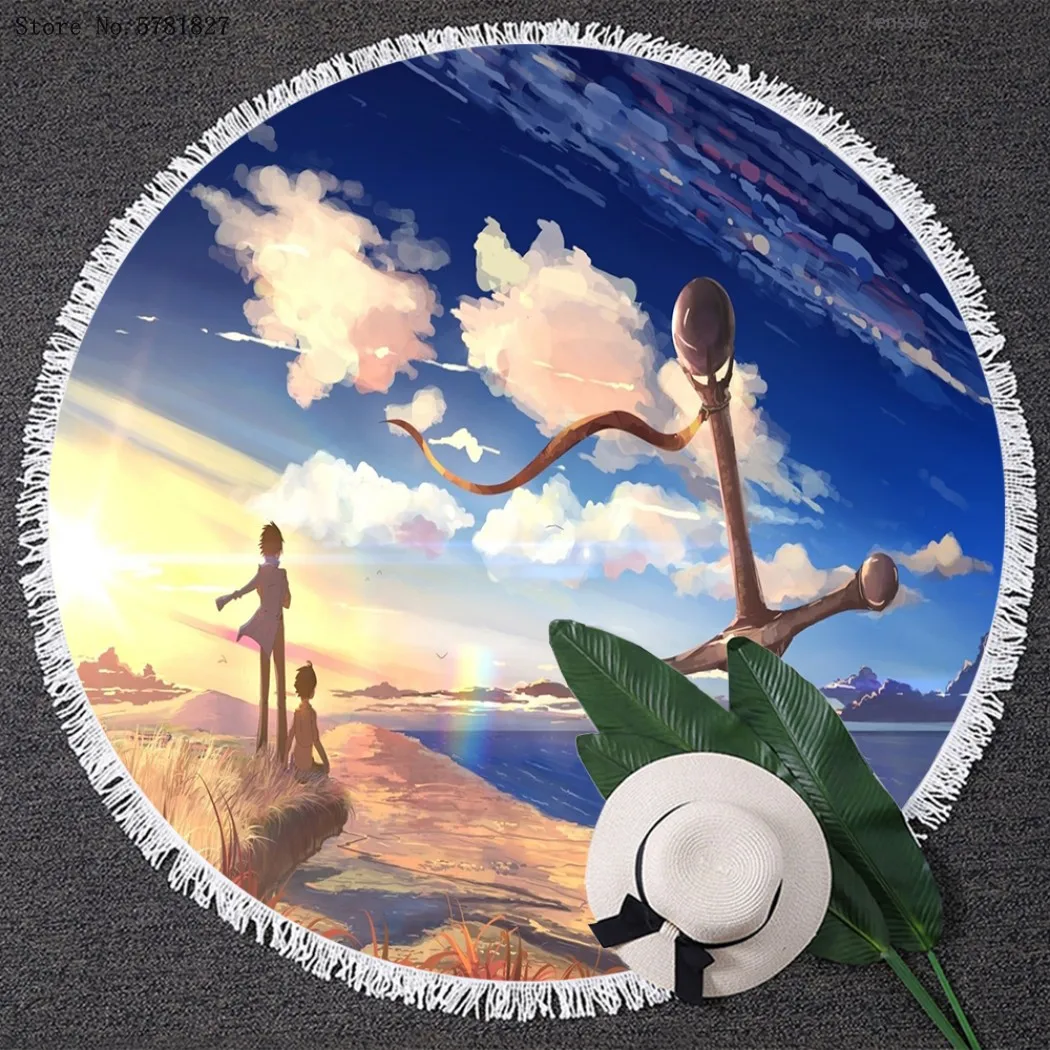 5 Centimeters Per Second Round Tassels Beach Towel Summer Cartoon Anime Blanket Yoga Matt Swim Cover Cloth Round Beach Towel
5 Centimeters Per Second Round Tassels Beach Towel Summer Cartoon Anime Blanket Yoga Matt Swim Cover Cloth Round Beach Towel
