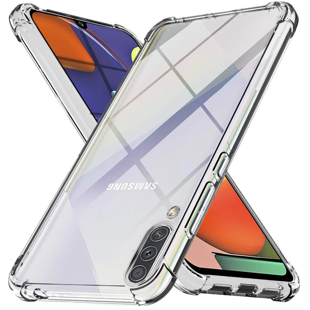 Фото Противоударный прозрачный чехол из ТПУ для Samsung Galaxy A30s A50s M30s Ультратонкий