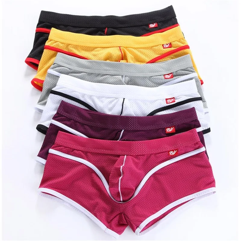 Mens Boxer Shorts Solid Color Cotton Mens Underwear Boxer Summer Mid Waist Mesh Underpants Breathable Men's Panties 2021 New
Mens Boxer Shorts Solid Color Cotton Mens Underwear Boxer Summer Mid Waist Mesh Underpants Breathable Men's Panties 2021 New
