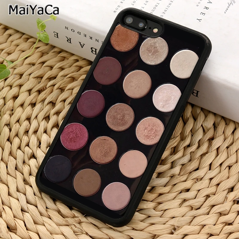 Палитра теней для век MaiYaCa макияжа Женский чехол телефона iPhone 5 6 7 8 plus 11 12 Pro X XR XS Max