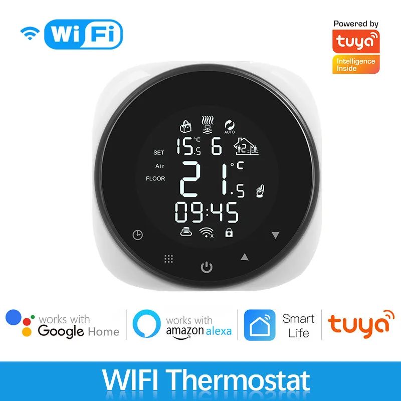 Tuya WiFi Smart Thermostat LCD Touch Electric Floor Heating Water/Gas Boiler Temperature Remote Controller For Google Home Alexa
Tuya WiFi Smart Thermostat LCD Touch Electric Floor Heating Water/Gas Boiler Temperature Remote Controller For Google Home Alexa