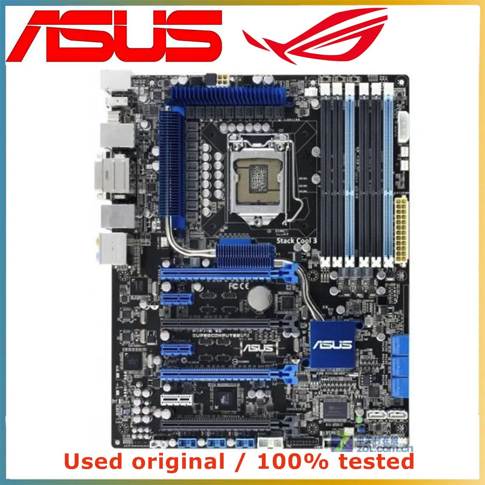 Для процессора Intel X58 LGA 1366 для ASUS P6T7 WS материнская плата компьютера разъем LGA1366 DDR3