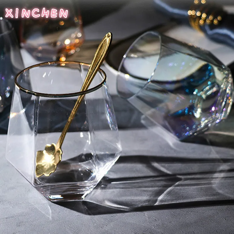 XINCHEN Creative Bar Red Wine Water Cup Glass Polygon Colorful Multicolor Cup Drink Cup Milk Coffee Cup Vodka Glass Beer Steins
XINCHEN Creative Bar Red Wine Water Cup Glass Polygon Colorful Multicolor Cup Drink Cup Milk Coffee Cup Vodka Glass Beer Steins