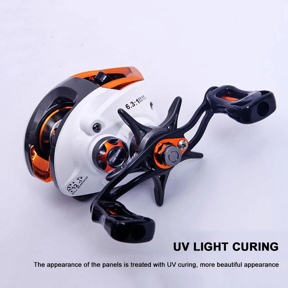 Fishing Reel Low Profile Baitcasting Reel 12+1 Ball Bearings 6.3:1 Gear Ratio Magnetic Braking System Tools Baitcasting Reel
Fishing Reel Low Profile Baitcasting Reel 12+1 Ball Bearings 6.3:1 Gear Ratio Magnetic Braking System Tools Baitcasting Reel
