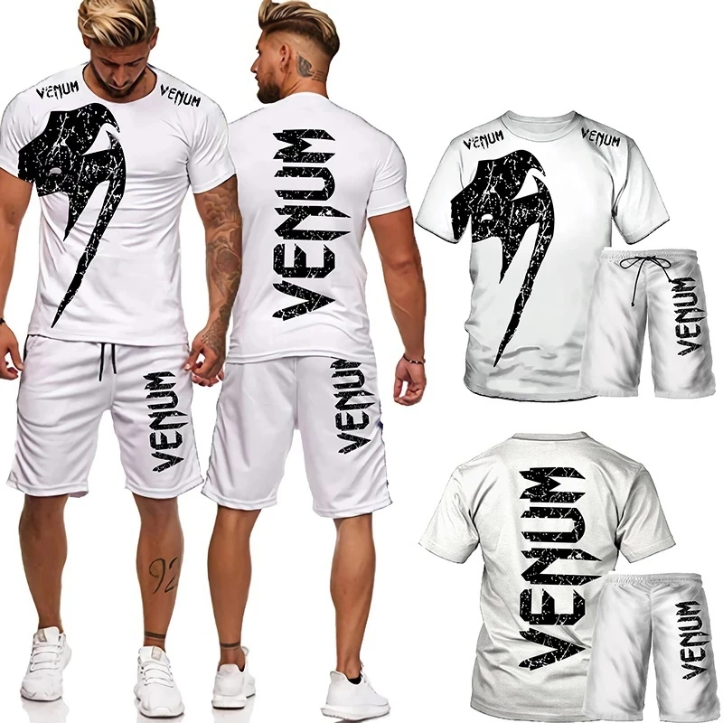 Summer Men's Suit Short Sleeve Shorts Two Piece Plus Size Men's And Women's Sports Suit 3d Printing Pattern Set
Summer Men's Suit Short Sleeve Shorts Two Piece Plus Size Men's And Women's Sports Suit 3d Printing Pattern Set