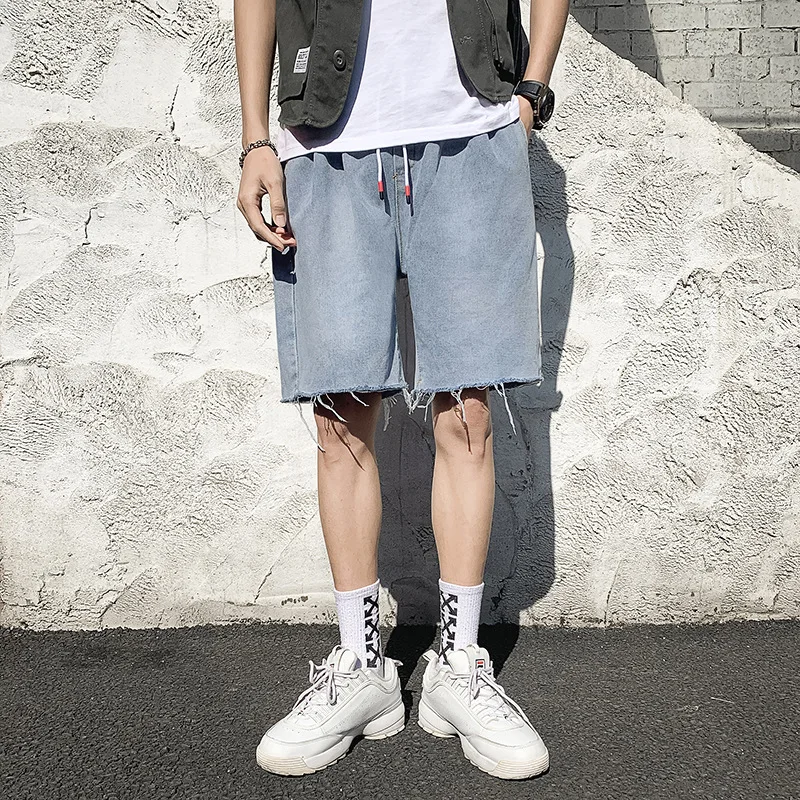 Summer new men's short jeans fashion casual high-quality cotton denim shorts men's irregular thin loose five-point sports pants
Summer new men's short jeans fashion casual high-quality cotton denim shorts men's irregular thin loose five-point sports pants