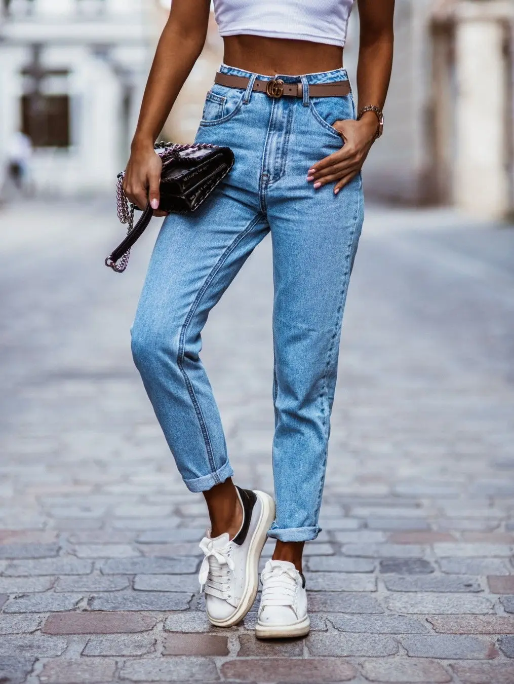 PUSHIFEIKE 2021 Women's High-Waisted Jeans 5 Bag Zipper Casual Slim Trousers Small Pencil Denim Pents
PUSHIFEIKE 2021 Women's High-Waisted Jeans 5 Bag Zipper Casual Slim Trousers Small Pencil Denim Pents