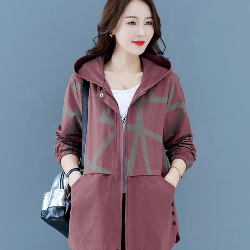 2021 Fashion Spring Autumn Women Trench Coat Mid-Length Middle-aged Mother Ladies Windbreaker Outerwear Lady Casual Outcoat
2021 Fashion Spring Autumn Women Trench Coat Mid-Length Middle-aged Mother Ladies Windbreaker Outerwear Lady Casual Outcoat