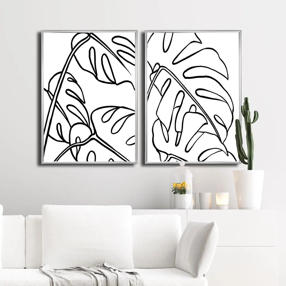 Line Drawing Monstera Poster Plant Canvas Painting Palm Leaves Wall Art Print Modern Picture For Living Room On The Wall Decor
Line Drawing Monstera Poster Plant Canvas Painting Palm Leaves Wall Art Print Modern Picture For Living Room On The Wall Decor