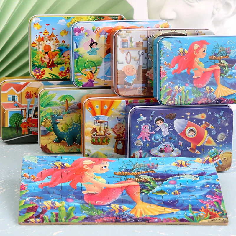 New 60 Pieces Wooden Puzzles Kids Cartoon Animal Wood Jigsaw Early Educational Learning Toys for Children
New 60 Pieces Wooden Puzzles Kids Cartoon Animal Wood Jigsaw Early Educational Learning Toys for Children
