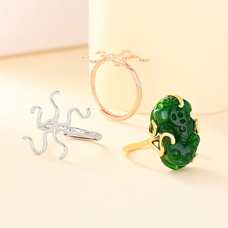 1PCS S925 Sterling Silver Ring Empty Setting With Shape Setting Diy Can Be Inlaid With Gemstone Universal Ring Making Jewelry
1PCS S925 Sterling Silver Ring Empty Setting With Shape Setting Diy Can Be Inlaid With Gemstone Universal Ring Making Jewelry