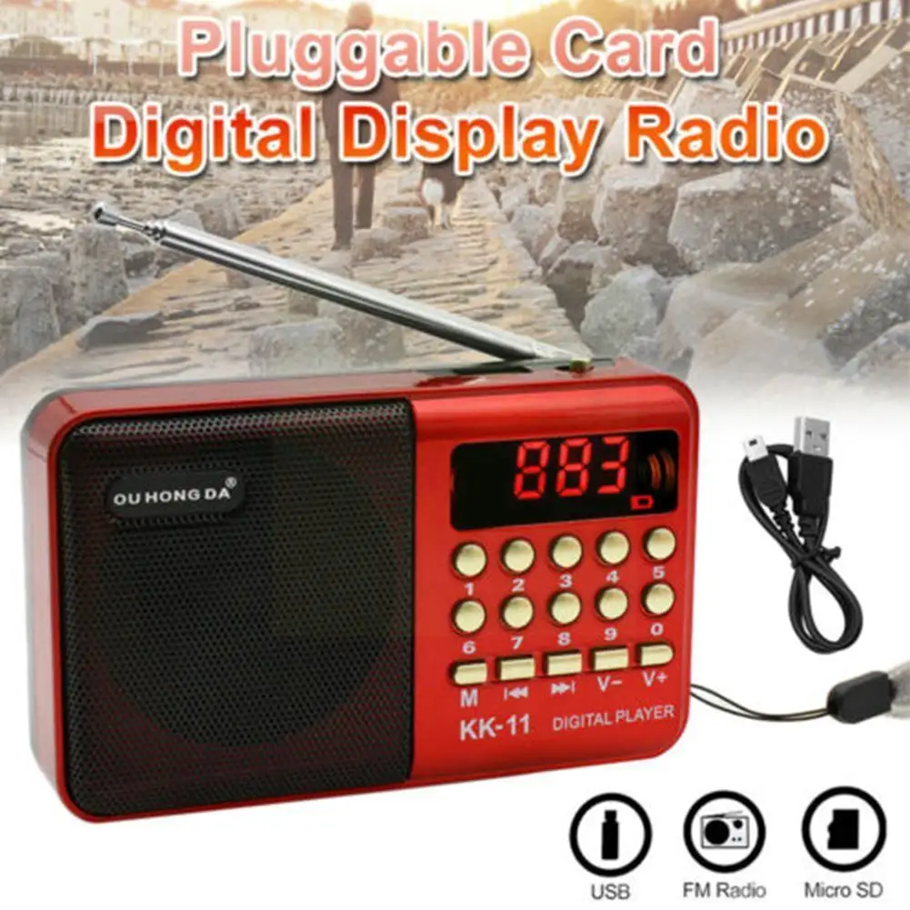 Portable Elderly Radio Handheld Rechargeable Digital Tf Card Speaker Fm Player Mp3 Antenna Telescopic Multi-function Device 
Portable Elderly Radio Handheld Rechargeable Digital Tf Card Speaker Fm Player Mp3 Antenna Telescopic Multi-function Device