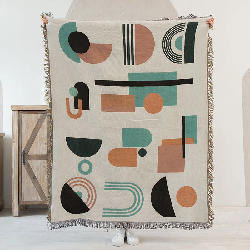 European Modern Simple Geometric Wind Sand Hair Towel Sofa Cover Dust Cover Towel Double-sided Home Stay Decorative Blanket
European Modern Simple Geometric Wind Sand Hair Towel Sofa Cover Dust Cover Towel Double-sided Home Stay Decorative Blanket