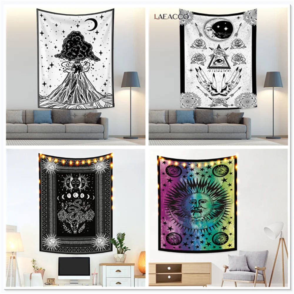 Laeacco Witchcraft Tarot Cards Mandala Tapestry Wall Hanging Celestial Wall Tapestry Hippie Wall Carpets Dorm Decor Witchcraft
Laeacco Witchcraft Tarot Cards Mandala Tapestry Wall Hanging Celestial Wall Tapestry Hippie Wall Carpets Dorm Decor Witchcraft