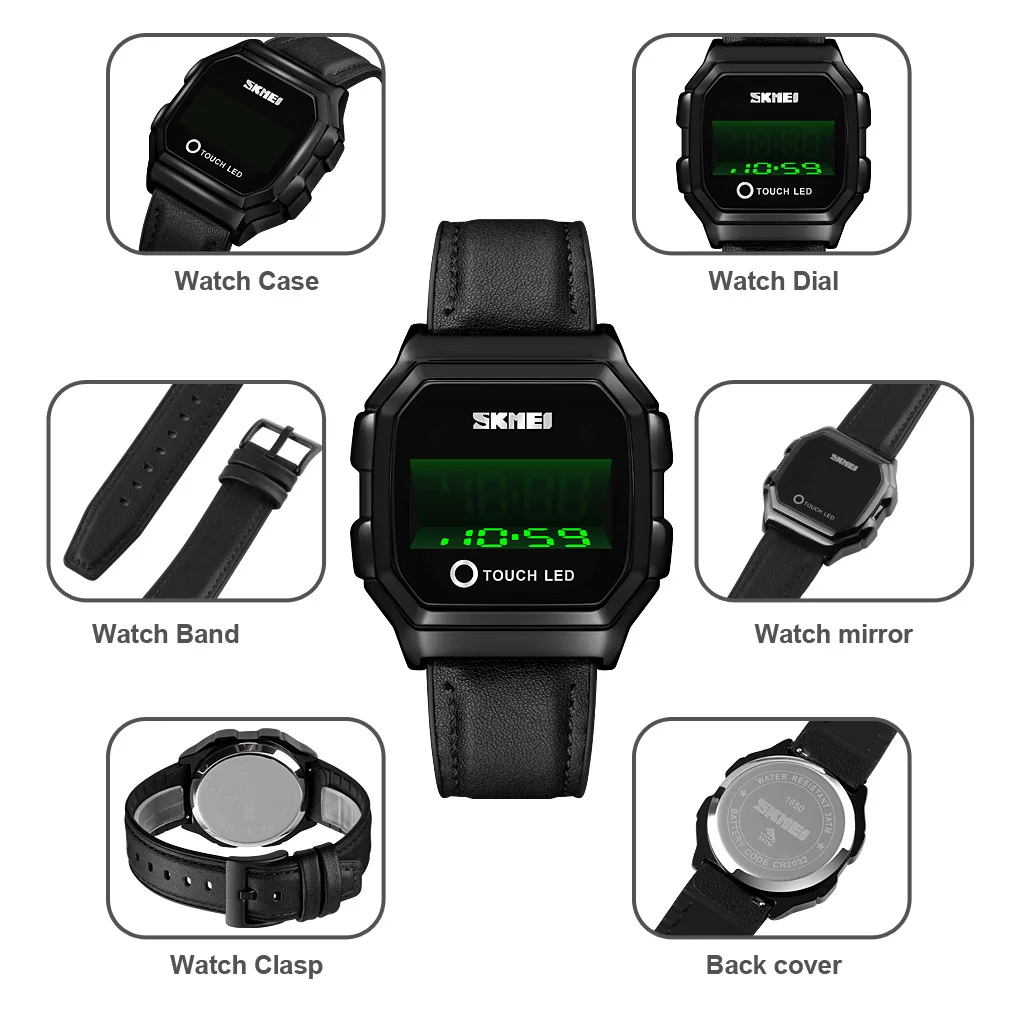 SKMEI Digital Touch Watch Men Date Time Creative Stainless Steel Strap Wristwatches Fashion Waterproof Watches Hand Reloj Hombre
SKMEI Digital Touch Watch Men Date Time Creative Stainless Steel Strap Wristwatches Fashion Waterproof Watches Hand Reloj Hombre