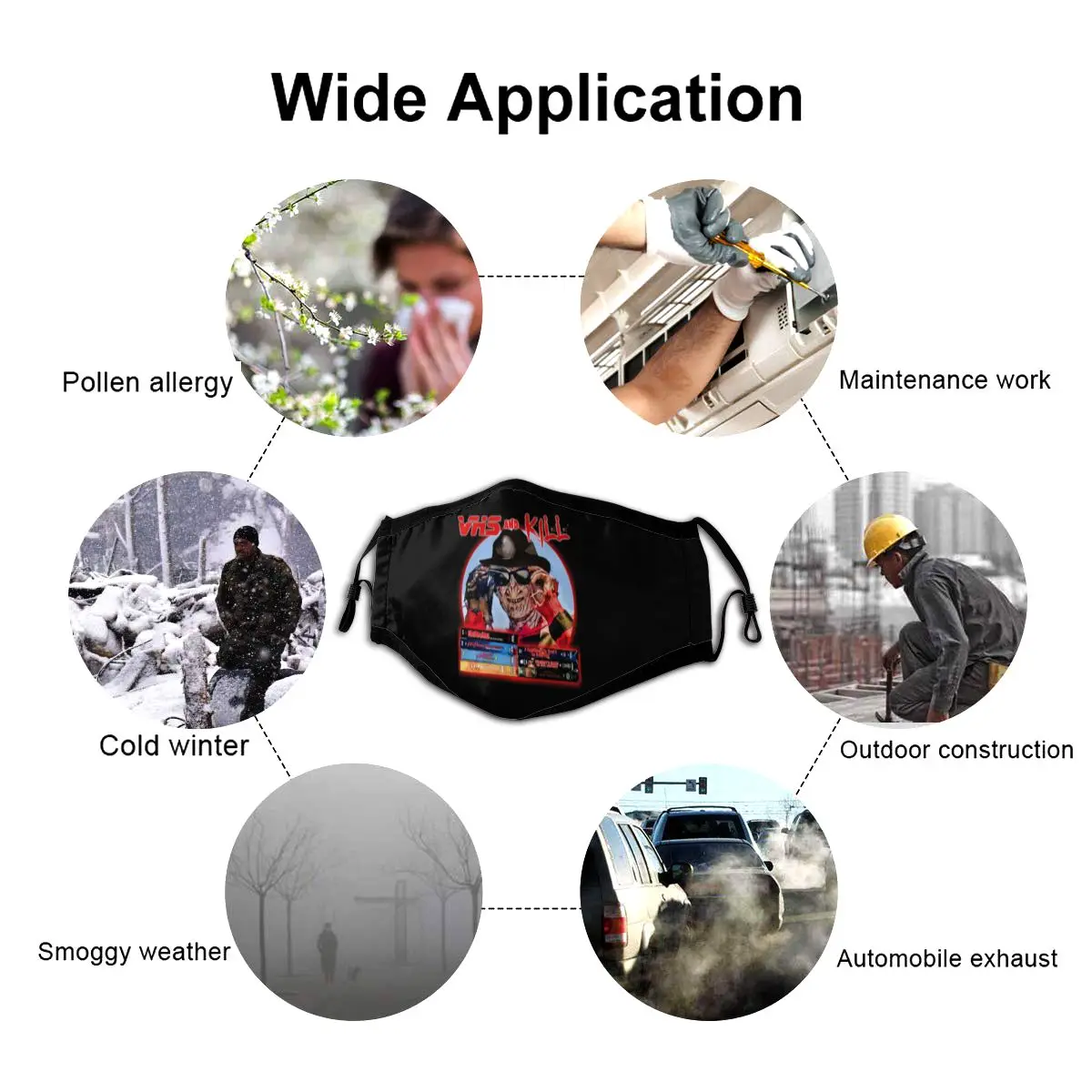 Nightmare On Elm Street Mouth Face Mask VHS And Kill Facial Mask Cool Fashion with 2 Filters for Adult 
Nightmare On Elm Street Mouth Face Mask VHS And Kill Facial Mask Cool Fashion with 2 Filters for Adult