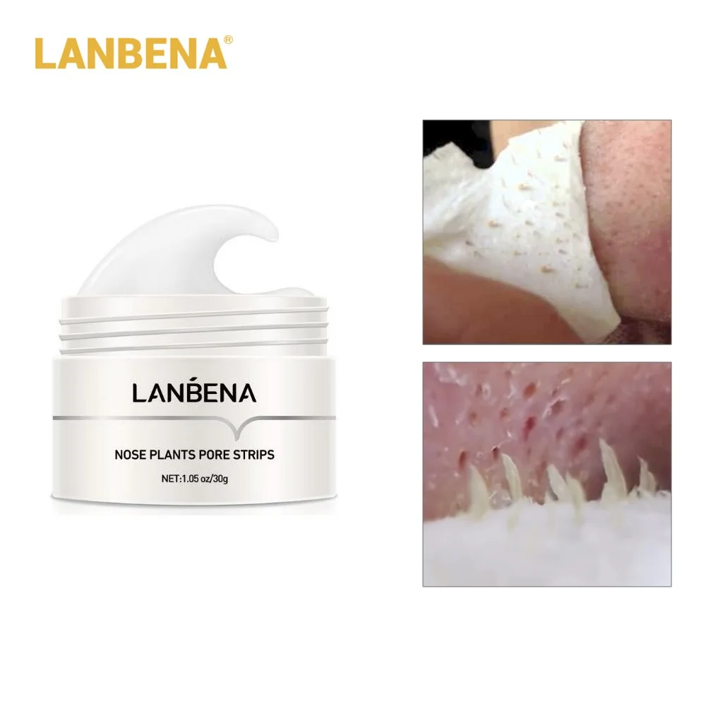 

Средство для удаления черных точек LANBENA, маска для носа глубокое очищение лица, полоска для очищения пор, пилинг, лечение акне, уход за кожей ...