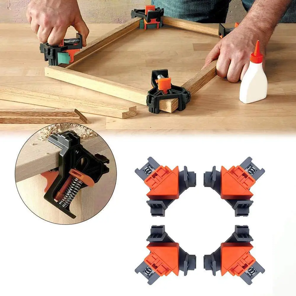 90 Degree Right Angle Clamp Fixing Clips Picture Frame Corner Clamp Furniture Repaire Photo Reinforcement Woodworking Hand Tool
90 Degree Right Angle Clamp Fixing Clips Picture Frame Corner Clamp Furniture Repaire Photo Reinforcement Woodworking Hand Tool