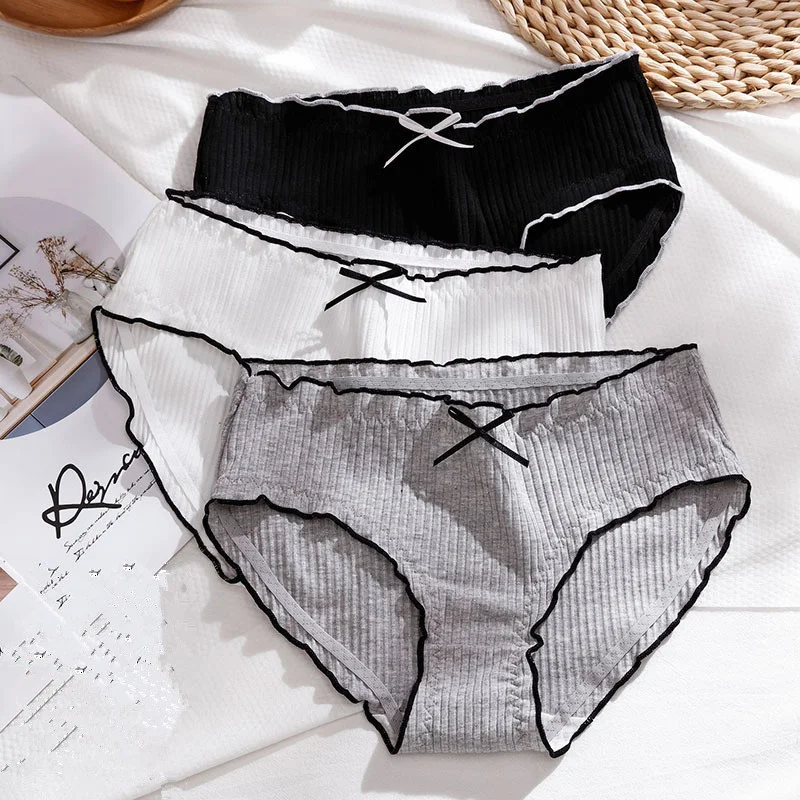 2021 New Japanese Ladies Pure Color Underwear Summer Cotton Comfortable Breathable Briefs Thread Bow Student Panties Wholesale
2021 New Japanese Ladies Pure Color Underwear Summer Cotton Comfortable Breathable Briefs Thread Bow Student Panties Wholesale