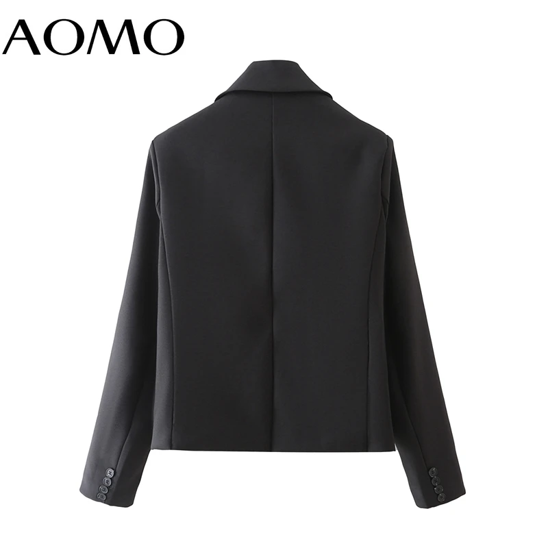AOMO Women 2021 Fashion Black Blazer Coat Vintage Double Breasted Long Sleeve Female Outerwear Chic Tops DA44A
AOMO Women 2021 Fashion Black Blazer Coat Vintage Double Breasted Long Sleeve Female Outerwear Chic Tops DA44A