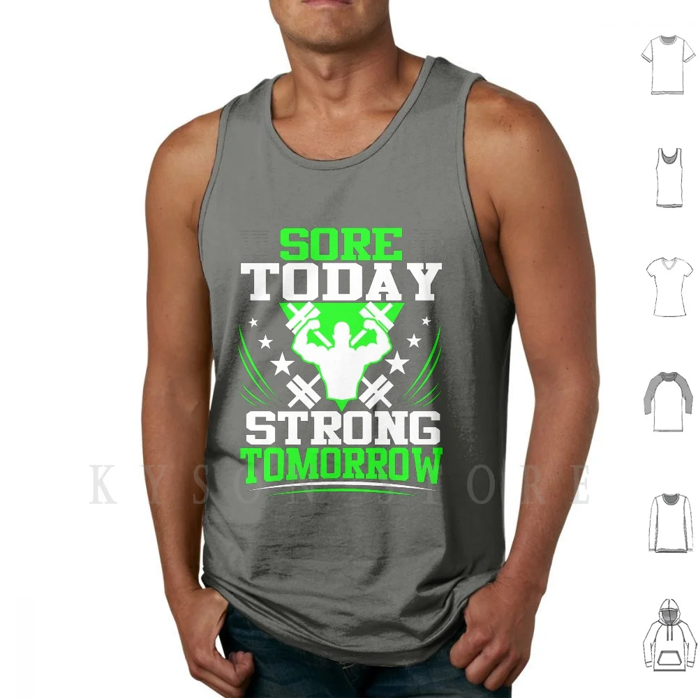 Sore Today Strong Tomorrow Fitness Gym Tank Tops Vest 100% Cotton Strength Bodybuilding Workout Exercise
Sore Today Strong Tomorrow Fitness Gym Tank Tops Vest 100% Cotton Strength Bodybuilding Workout Exercise
