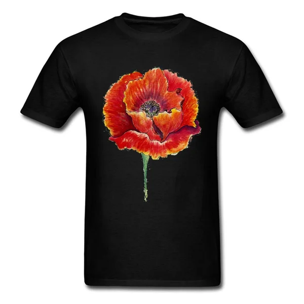 Brand New 2018 Men Floral T-shirt Red Flower Watercolor Print Male Black Tops Tees Short Sleeve Casual Cotton Clothing
Brand New 2018 Men Floral T-shirt Red Flower Watercolor Print Male Black Tops Tees Short Sleeve Casual Cotton Clothing