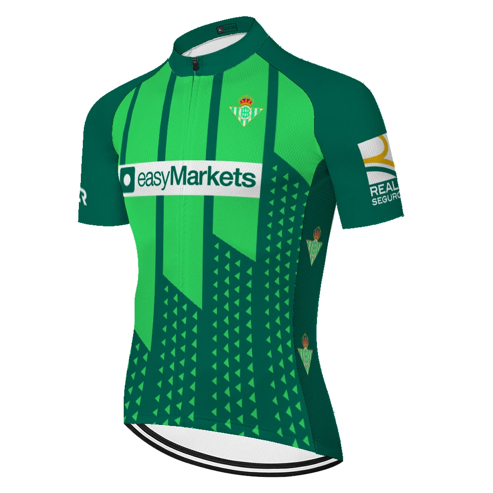Мужская быстросохнущая дышащая футболка Betis летняя майка с коротким рукавом для