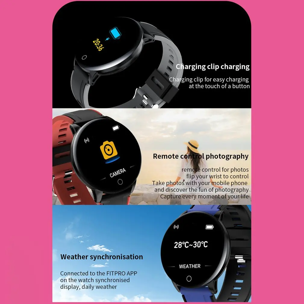 Smart Watch 119S Fitness Tracker Smart Wristband Heart Rate Monitoring Waterproof Women Men Smartwatch For IOS Phone
Smart Watch 119S Fitness Tracker Smart Wristband Heart Rate Monitoring Waterproof Women Men Smartwatch For IOS Phone