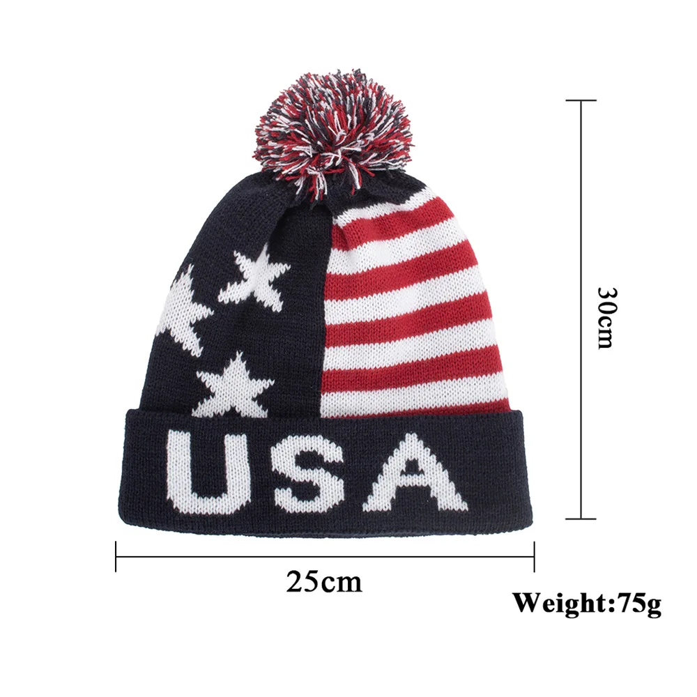 USA Beanie Hat Men Casual Skullies Knitted Hats Autumn Winter Thick Warm Cap Streetwear Bonnet Hats for Women Gorro
USA Beanie Hat Men Casual Skullies Knitted Hats Autumn Winter Thick Warm Cap Streetwear Bonnet Hats for Women Gorro