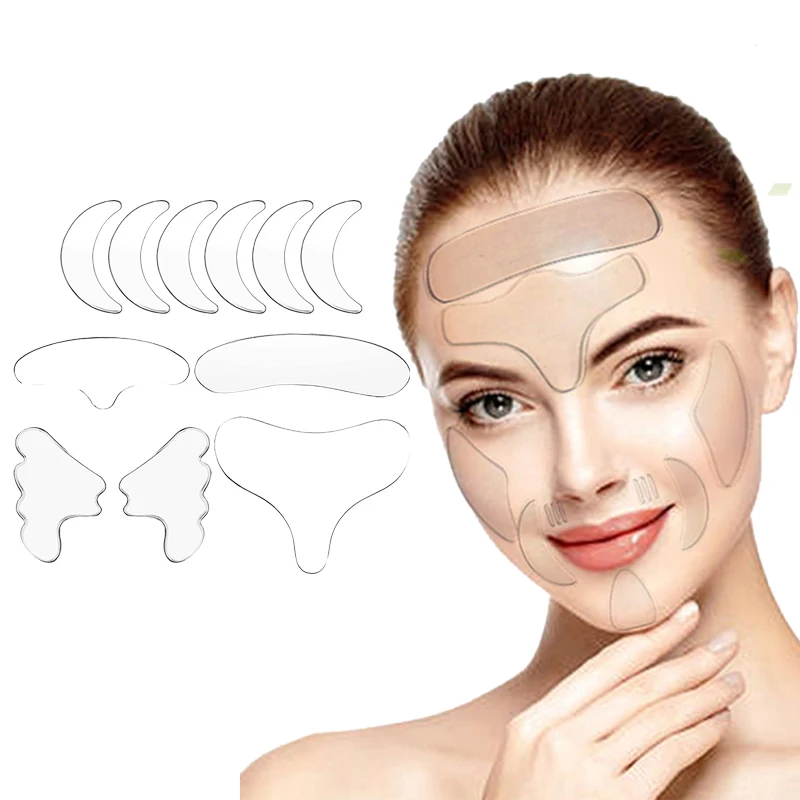 11/16pcs Reusable Silicone Wrinkle Removal Sticker Face Forehead Neck Eye Sticker Pad Anti Wrinkle Aging Skin Lifting Care Pat
11/16pcs Reusable Silicone Wrinkle Removal Sticker Face Forehead Neck Eye Sticker Pad Anti Wrinkle Aging Skin Lifting Care Pat