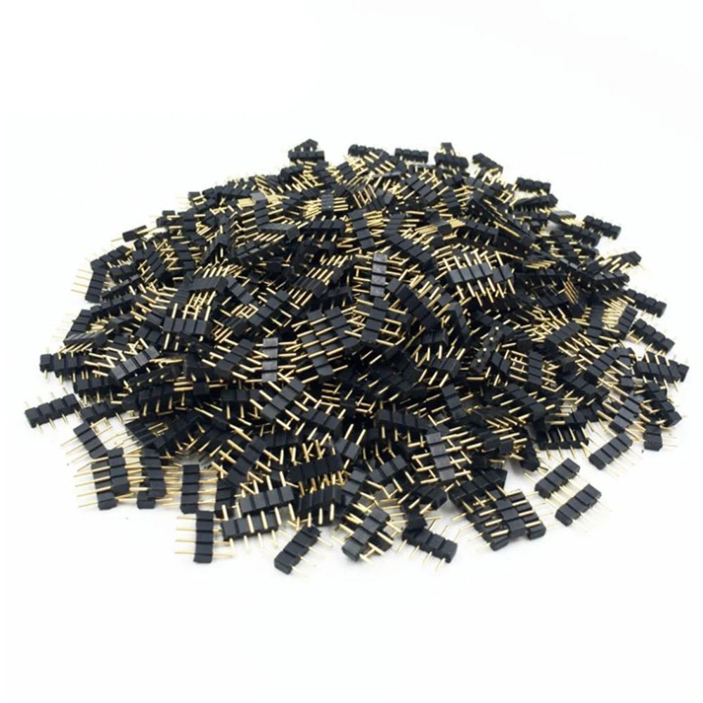 30Pcs LED Connector Adapter 4Pin 5Pin Needle Male Type Double 4 Pin RGB/5 Pin RGBW Connector For 3528 5050 Led Strip Light
30Pcs LED Connector Adapter 4Pin 5Pin Needle Male Type Double 4 Pin RGB/5 Pin RGBW Connector For 3528 5050 Led Strip Light