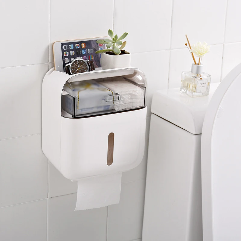 Wall-mounted Toilet Tissue Box Punch-free Waterproof Multi-function Plastic Drawer Toliet Paper Holder Bathroom Storage Rack
Wall-mounted Toilet Tissue Box Punch-free Waterproof Multi-function Plastic Drawer Toliet Paper Holder Bathroom Storage Rack