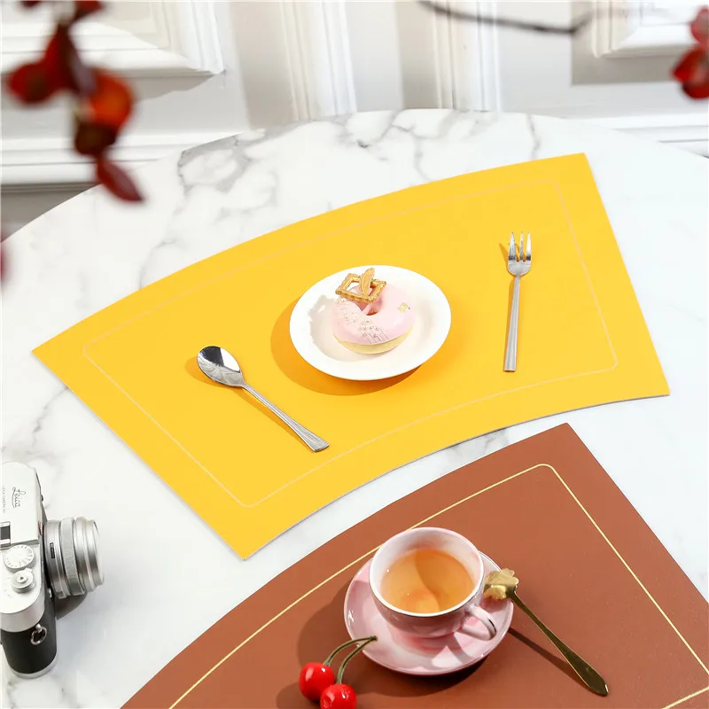 Double Sided Color Leather Placemats Waterproof Insulation Table Mats Placemats Household Kichen Accessories Dining Table Decor
Double Sided Color Leather Placemats Waterproof Insulation Table Mats Placemats Household Kichen Accessories Dining Table Decor
