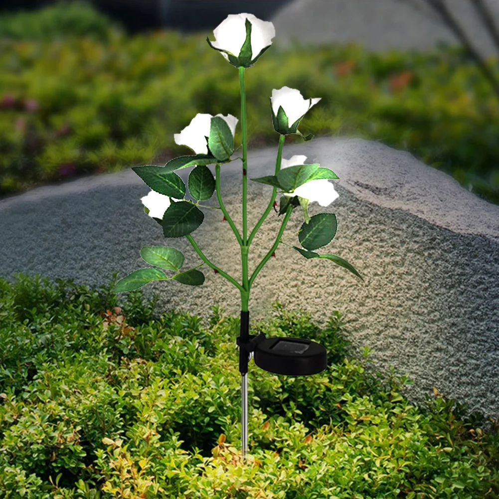 Simulation Rose Flower Solar LED Light Garden Yard Lawn Night Lamp Landscape Garden Home Decoration Flowers Lights
Simulation Rose Flower Solar LED Light Garden Yard Lawn Night Lamp Landscape Garden Home Decoration Flowers Lights