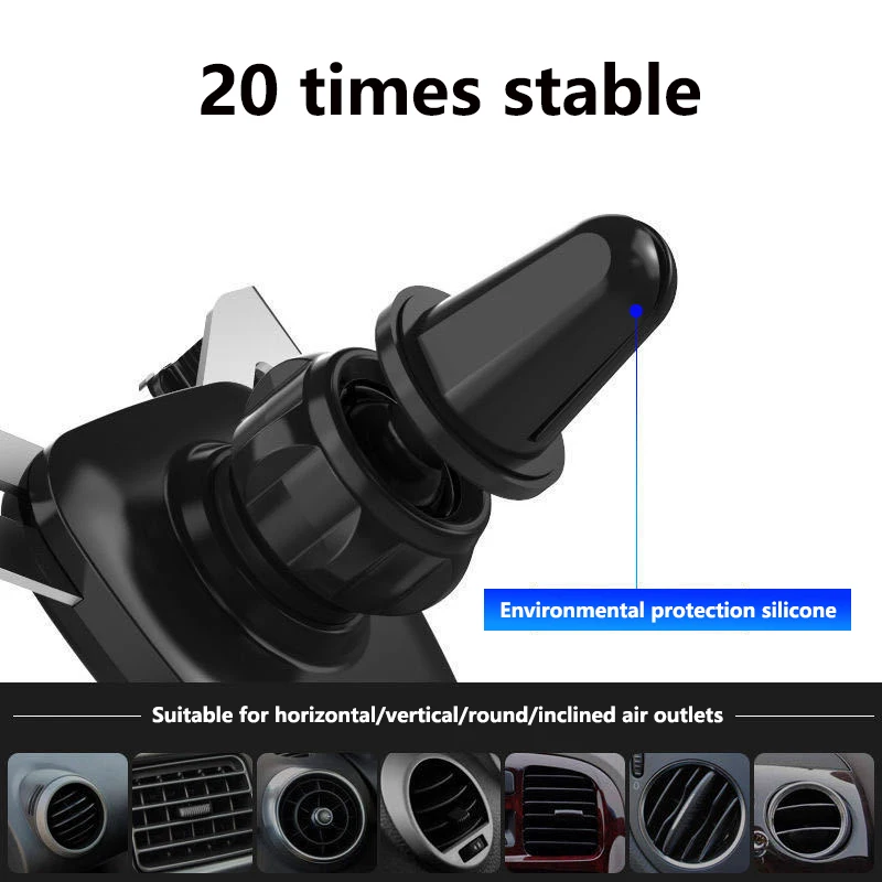 Gravity Car Holder For Phone Air Vent Clip Mount Mobile Cell Stand Smartphone GPS Support For iPhone 12 11 XS X XR Xiaomi
Gravity Car Holder For Phone Air Vent Clip Mount Mobile Cell Stand Smartphone GPS Support For iPhone 12 11 XS X XR Xiaomi