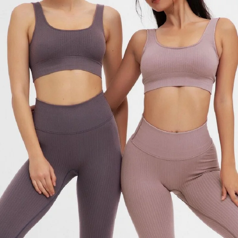 European and American Hot-selling Nylon Quick-drying Yoga Beauty Set Professional Sports Running Seamless Fitness Bra Set
European and American Hot-selling Nylon Quick-drying Yoga Beauty Set Professional Sports Running Seamless Fitness Bra Set