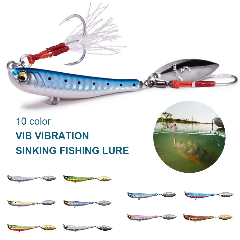 Rotating Metal VIB Vibration Bait Spinner Spoon Fishing Lures 62mm 30g Jigs Trout Fishing Sinking Hard Baits Fishing Tackle Jig
Rotating Metal VIB Vibration Bait Spinner Spoon Fishing Lures 62mm 30g Jigs Trout Fishing Sinking Hard Baits Fishing Tackle Jig