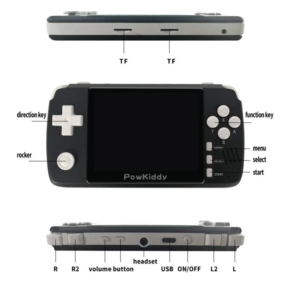 Powkiddy q80 Retro video Game Console Handset 3.5 "IPS Built-in Simulator 1000 Games NEW Memory games 16G Screen Open PS1 S R0L9
Powkiddy q80 Retro video Game Console Handset 3.5 "IPS Built-in Simulator 1000 Games NEW Memory games 16G Screen Open PS1 S R0L9