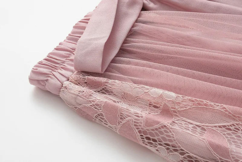 GTGYFF Summer Skirts Womens Princess Beautiful Midi A Line Lace Tulle Patchwork Female Femme Skirt With Bow Faldas Pink Blue
GTGYFF Summer Skirts Womens Princess Beautiful Midi A Line Lace Tulle Patchwork Female Femme Skirt With Bow Faldas Pink Blue
