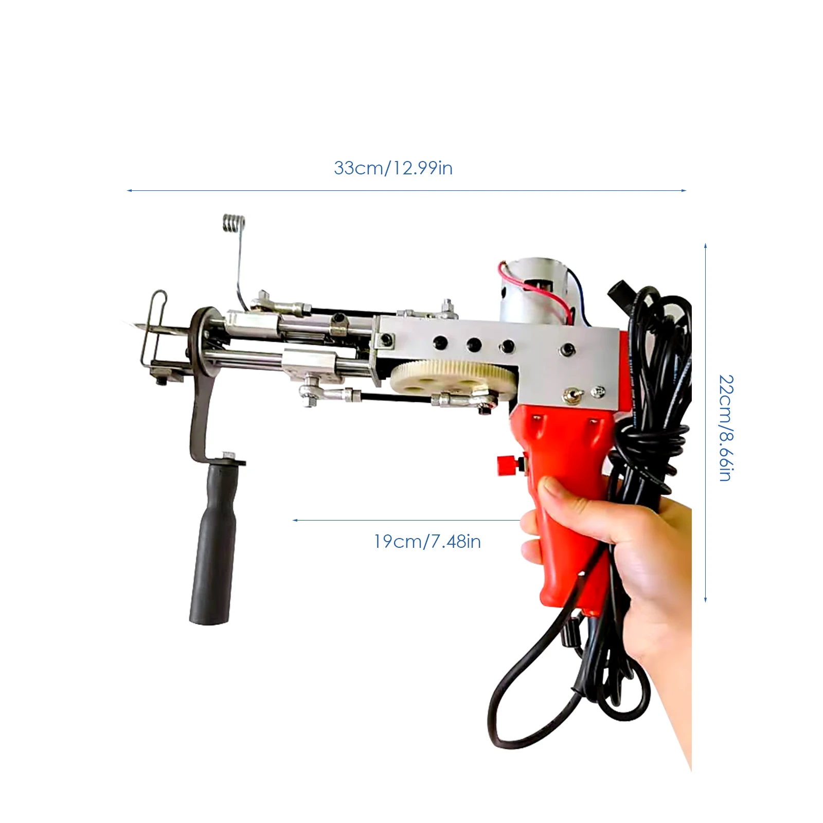 All Aluminum Heavy-duty Red Electric Carpet Tufting Gun Flocking Machine Industrial Embroidery Cut Pile Knitting Machine US
All Aluminum Heavy-duty Red Electric Carpet Tufting Gun Flocking Machine Industrial Embroidery Cut Pile Knitting Machine US