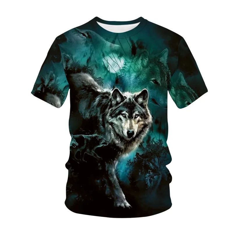 2021 new Wolf pattern digital 3D short sleeve men's T-shirt round collar slim lovers bottom shirt
2021 new Wolf pattern digital 3D short sleeve men's T-shirt round collar slim lovers bottom shirt