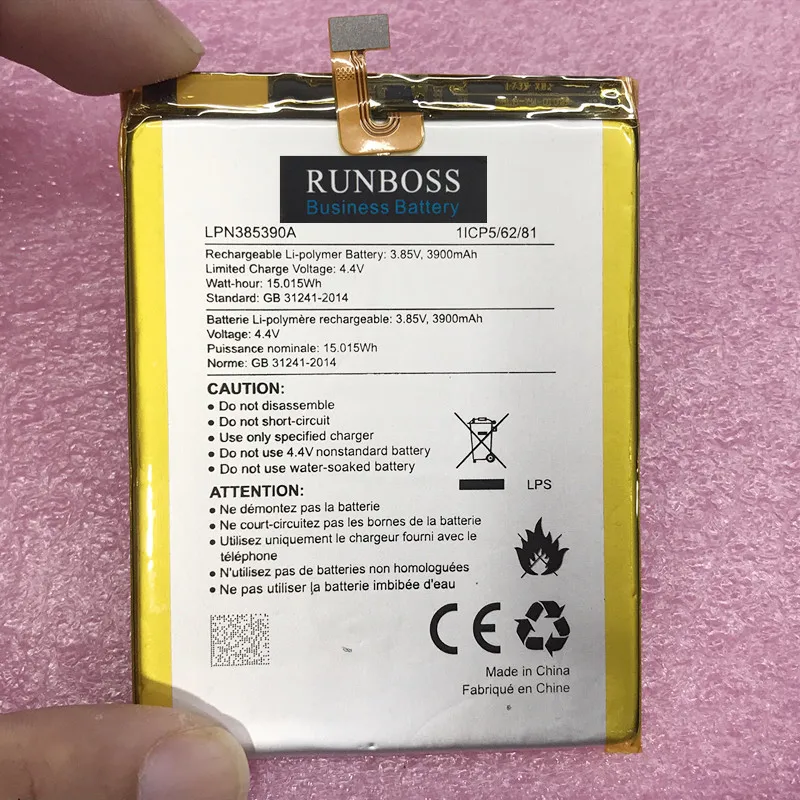 New 3900mAh LPN385390A Battery for Hisense E76mini the little dolphin pro Mobile Phone Batteria
New 3900mAh LPN385390A Battery for Hisense E76mini the little dolphin pro Mobile Phone Batteria