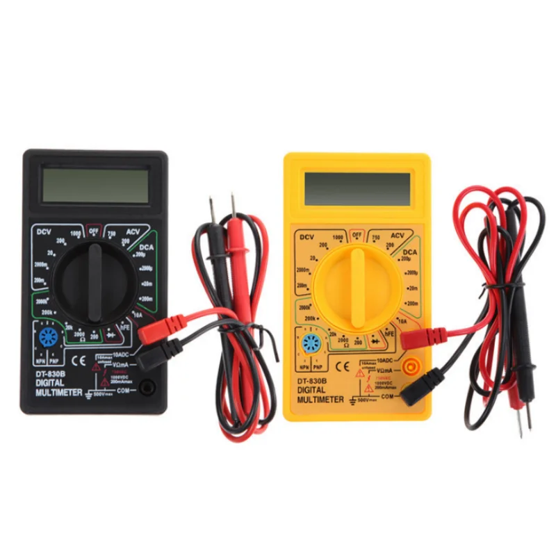 1PCS LCD Digital Multimeter AC/DC 750/1000V Digital Mini Handheld Multimeter for Voltmeter Ammeter Ohm Tester Meter with Probe
1PCS LCD Digital Multimeter AC/DC 750/1000V Digital Mini Handheld Multimeter for Voltmeter Ammeter Ohm Tester Meter with Probe