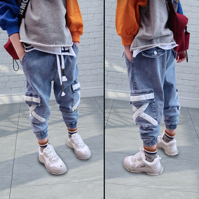 Hip Hop Boys Side Pockets Jeans Cargo Harem Pants Kids Jeans 2021 Casual Blue Denim Elastic Waist Jeans Loose Pants Boy Trousers
Hip Hop Boys Side Pockets Jeans Cargo Harem Pants Kids Jeans 2021 Casual Blue Denim Elastic Waist Jeans Loose Pants Boy Trousers